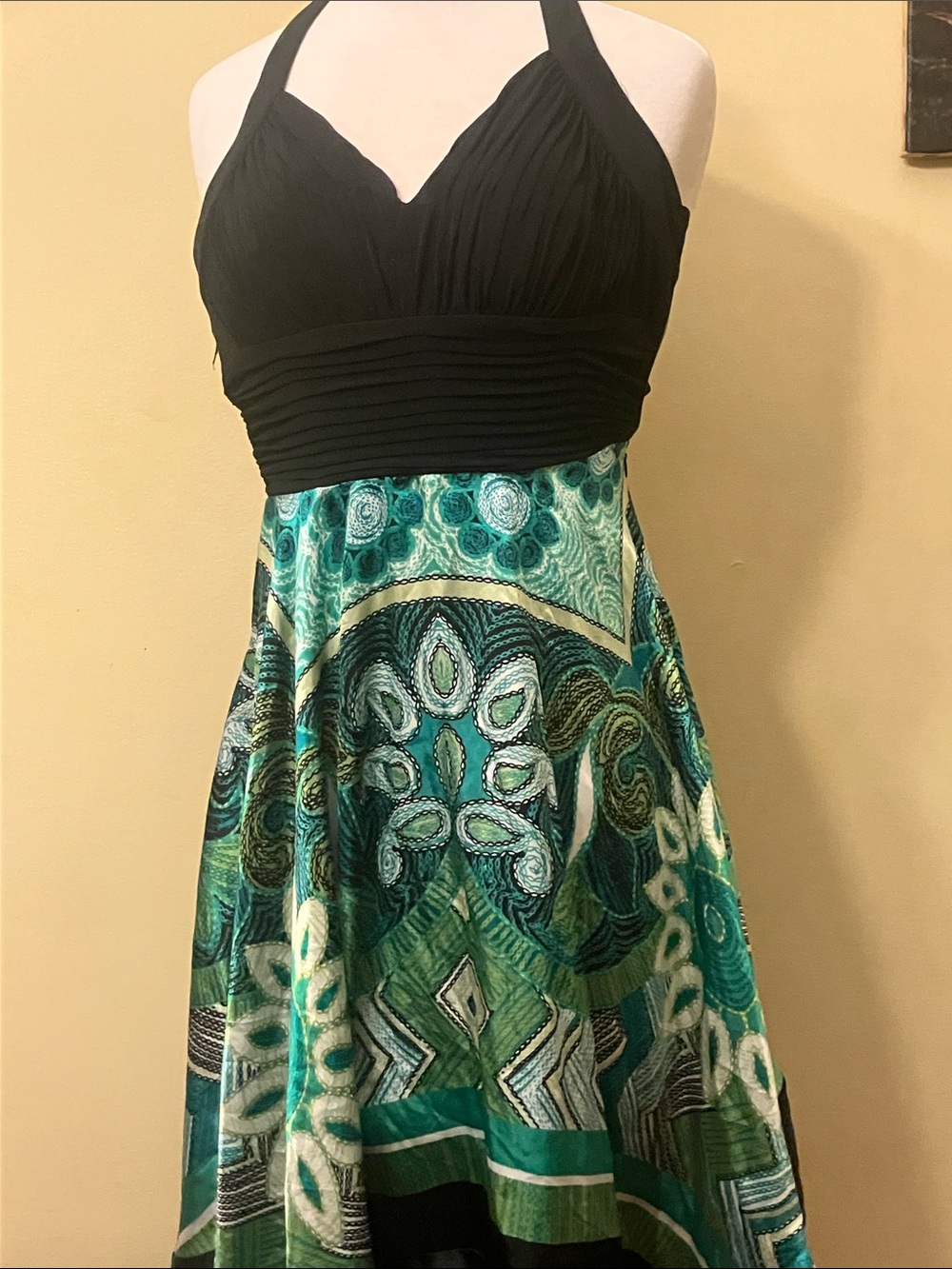 Halter scarf dress